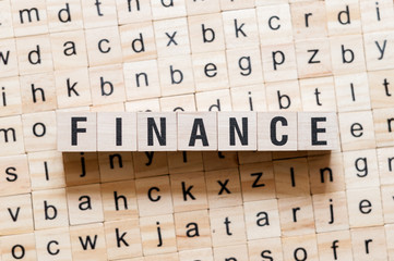 Finance word concept