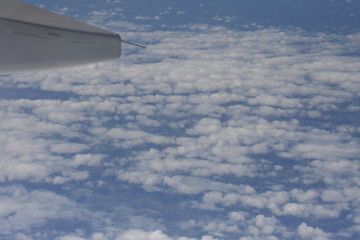 Fototapeta premium view from window of airplane