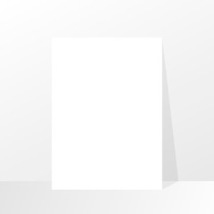 Paper with shadow. Empty paper mockup. Mockup style in vector