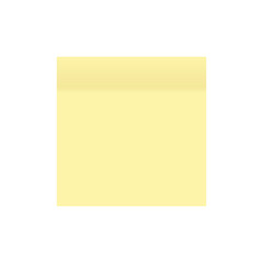 Paper stick. Paper yellow colored. Isolated white background. Vector