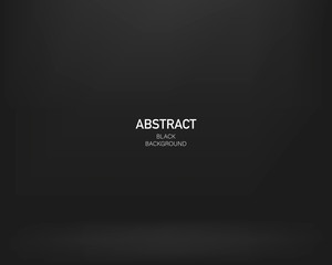 Black abstract background. Gradient design. Darck background. Vector