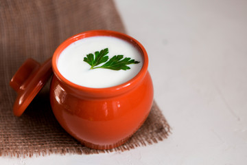 traditional Georgian yogurt 