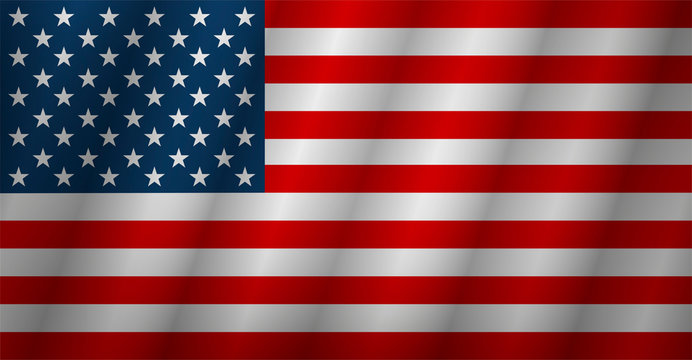 Flag american background. Flag usa isolated. Vector