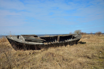 Old Abandoned fishing boat