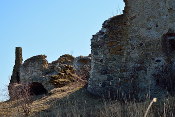 Ruins of the castle walls. Toolse, Estonia.