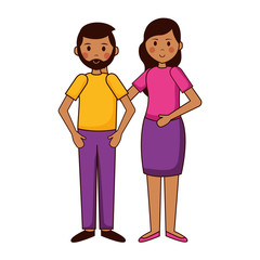 man and woman characters