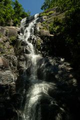 Waterfall and rocks
