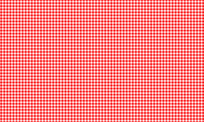 Red Gingham seamless pattern. Texture from rhombus/squares for - plaid, tablecloths, clothes, shirts, dresses, paper, bedding, blankets, quilts and other textile products. 