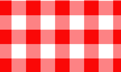 Red Gingham seamless pattern. Texture from rhombus/squares for - plaid, tablecloths, clothes, shirts, dresses, paper, bedding, blankets, quilts and other textile products. 