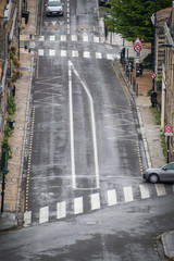 Traffic street of Bordeaux