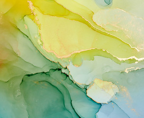 Fluid Art . Abstract colorful background, wallpaper. Mixing acrylic paints. Modern art. Marble texture. Alcohol ink colors  translucent