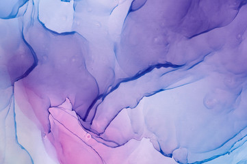 Fluid Art . Abstract colorful background, wallpaper. Mixing acrylic paints. Modern art. Marble texture. Alcohol ink colors  translucent