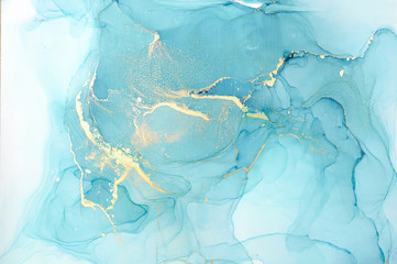 Fluid Art . Abstract colorful background, wallpaper. Mixing acrylic paints. Modern art. Marble...