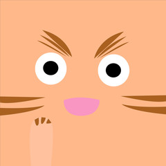 Nice cat. Children's illustration