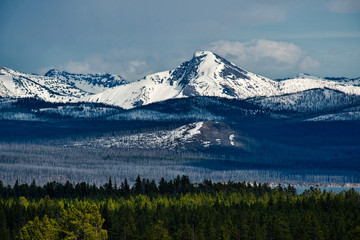 Mountains in Yellowstone National Park