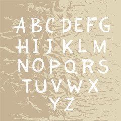 Hand drawn alphabet6