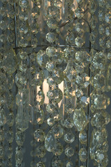 Hängende Glas-Elemente eines Kristall-Lüsters