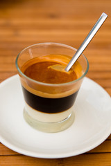 Traditionally, Café Bombon is a type of coffee drink that includes espresso mixed with sweetened condensed milk in a one-to-one proportion. It traces its roots from Valencia, Spain. 