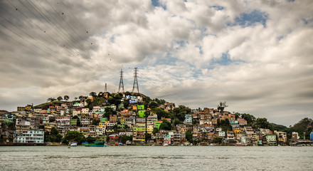 favela and clouds