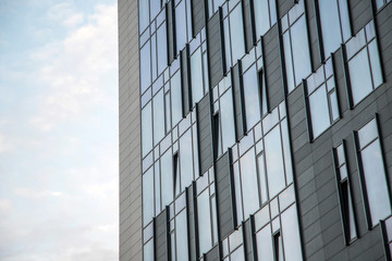 modern building abstract close up