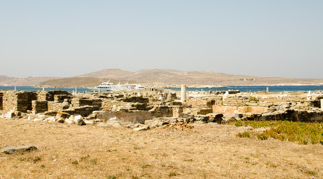 greek ruins in delos