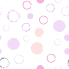 Obraz premium Polka dots pastel seamless pattern