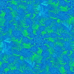 Fototapeta na wymiar Seamless abstract pattern. Fractal abstract blue flowers snowflakes
