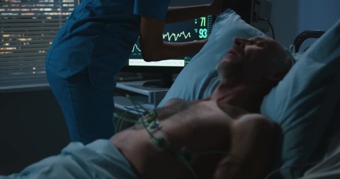 Nurse murdering patient in his sleep