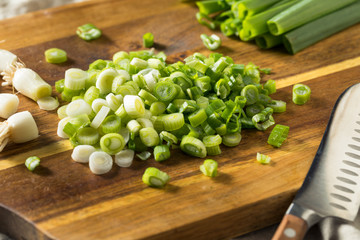 Raw  Organic Chopped Green Onions