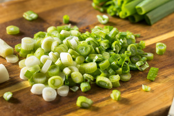 Raw  Organic Chopped Green Onions