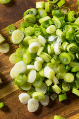 Raw  Organic Chopped Green Onions
