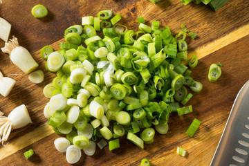 Raw  Organic Chopped Green Onions