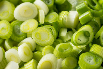 Raw  Organic Chopped Green Onions