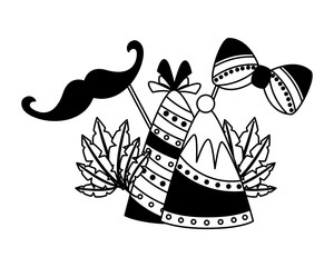 carnival party hats feathers