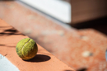old tennis ball