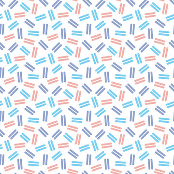 Trendy Geometric Design Seamless Pattern - Fun geometric repeating pattern design