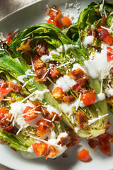 Homemade Grilled Romaine Blue Cheese Salad