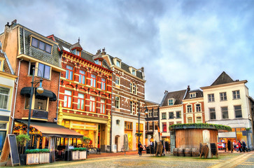 Fototapeta na wymiar Traditional houses in Arnhem, Netherlands