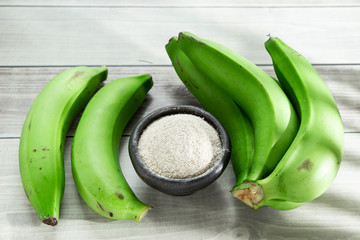 green banana flour on the table © Alexander Ruiz