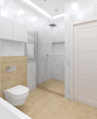 Bathroom. 3D render