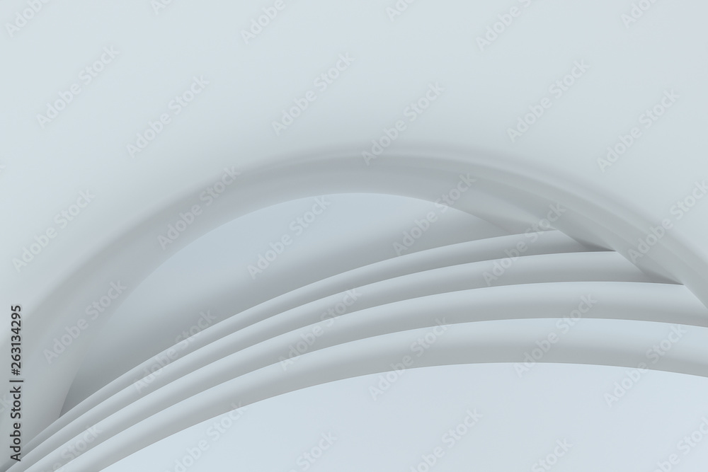 Poster 3d rendering curve paper background, tint color background