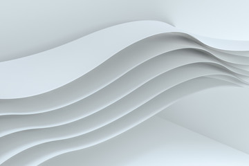3d rendering curve paper background, tint color background
