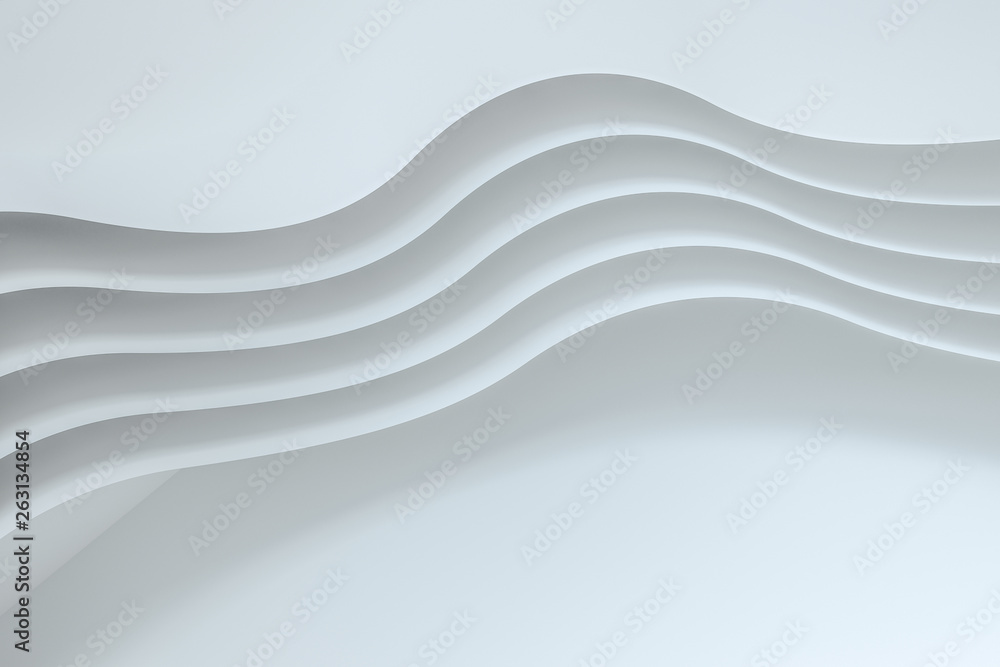 Poster 3d rendering curve paper background, tint color background