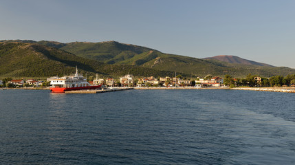 Fototapeta na wymiar Port Prinos on Thassos island, Greece.