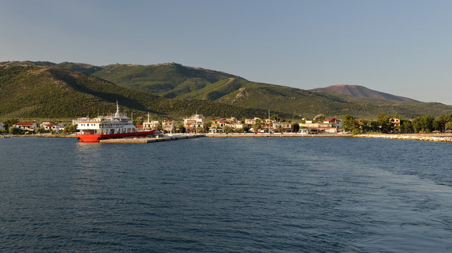 Port Prinos on Thassos island, Greece.