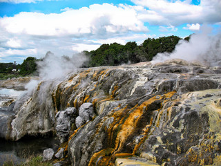 Mineral rocks at Rotorua