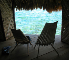 Two lounge chairs with a view