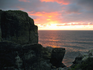 Sunset on Charleston Cliffs