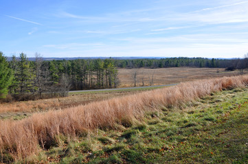 Obraz premium Saratoga National Historical Park, Saratoga County, Upstate New York, USA. This is the site of the Battles of Saratoga in the American Revolutionary War.