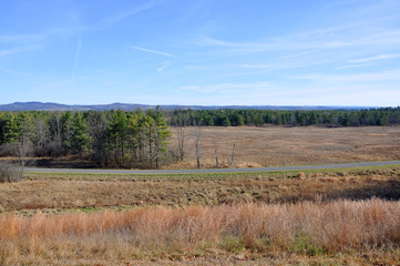 Obraz premium Saratoga National Historical Park, Saratoga County, Upstate New York, USA. This is the site of the Battles of Saratoga in the American Revolutionary War.